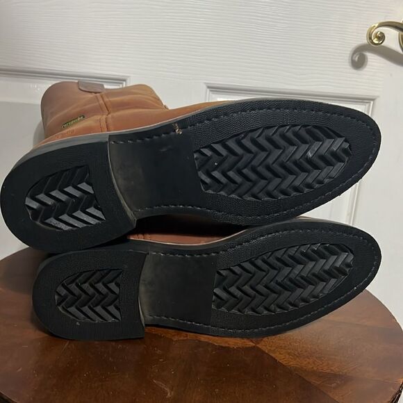 🔥 PUREPECHA WORK BOOTS GENUINE LEATHER WESTERN ROUND TOE Rubber Sole - PERFECT - Picture 9 of 12